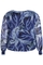 ZHENZI blouse voile bladprint