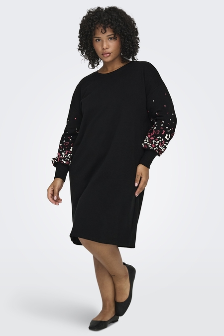 ONLY Carmakoma sweat jurk met print