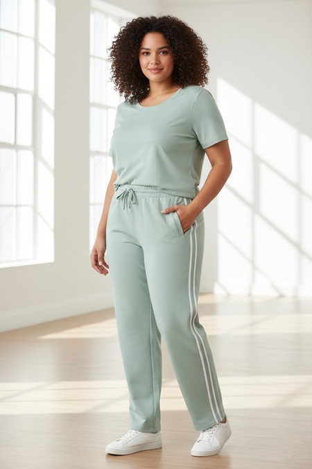 ZHENZI broek Zijstreep