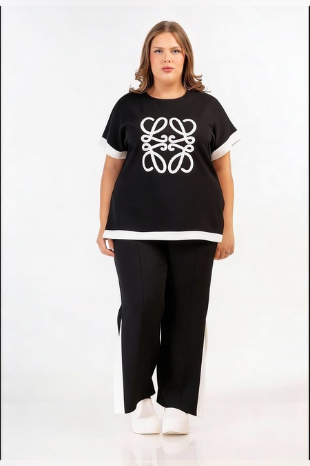 Curviss blouse opdruk