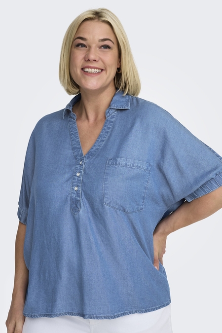 ONLY blouse V hals kraag