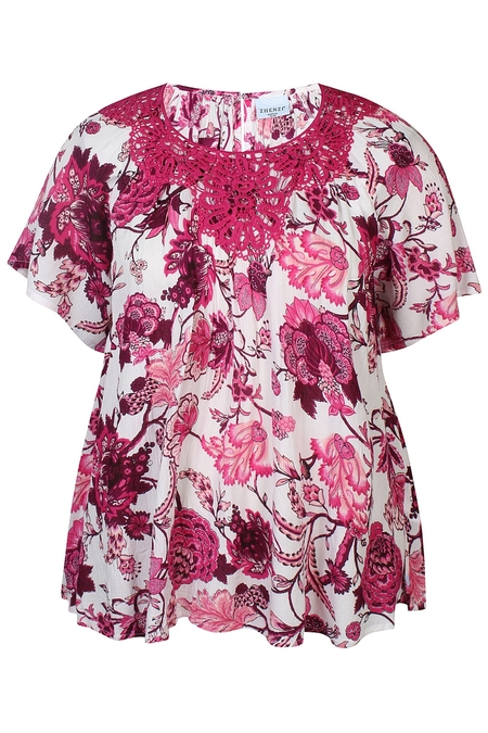 Zhenzi blouse Jacki korte mouw