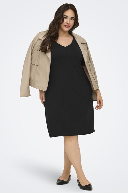 ONLY jurk Coral v-hals