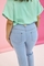 ZHENZI denim broek strepen