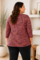 ZHENZI shirt streep met opdruk