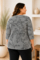 ZHENZI shirt streep met opdruk
