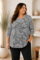 ZHENZI shirt streep met opdruk