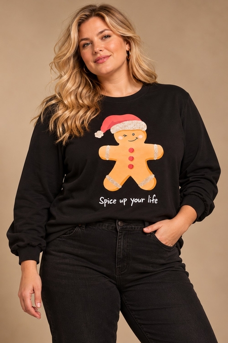 ONLY eco sweater Christmas lange mou