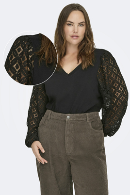 ONLY shirt kant mouw V-hals