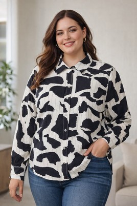 ONLY eco blouse lange mouw print