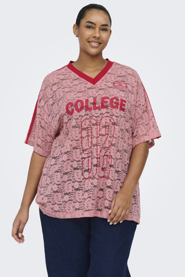 ONLY T-shirt Vhals kant