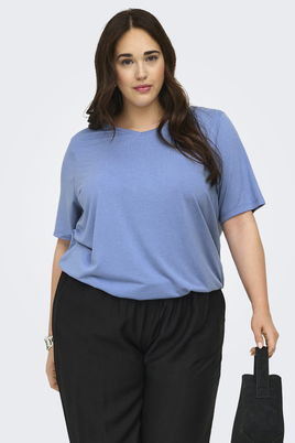ONLY t-shirt Coral v-hals