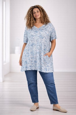 ZHENZI tuniek korte mouw