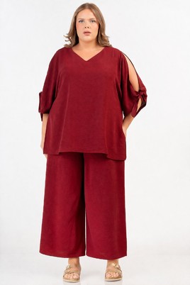 Curviss blouse open mouw