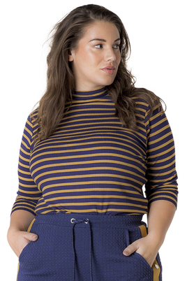 Shirt Yesta rib streep 74CM