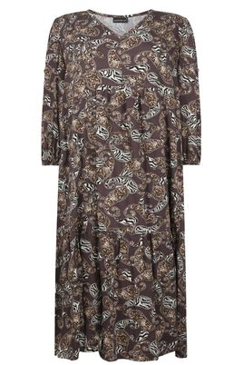 Ophilia jurk Lucy viscose dessin