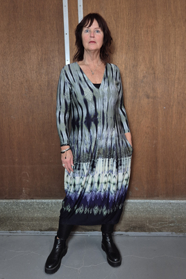 Ophilia jurk Quinty jersey dessin