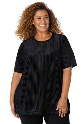 Ivy Bella shirt Soleil velvet ribje