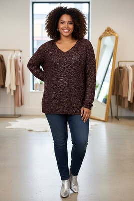 VERO MODA curve trui met pailletten