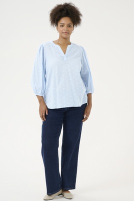 Kaffe Curve blouse voile stof hartje