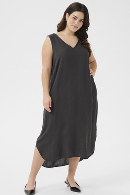 Kaffe Curve jurk ECO V hals uni