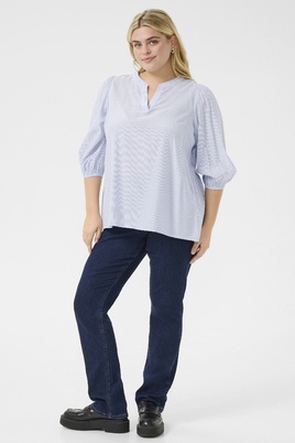 Kaffe Curve blouse streepje glitter