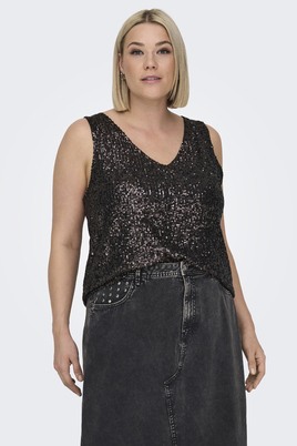 ONLY singlet glitters v-hals
