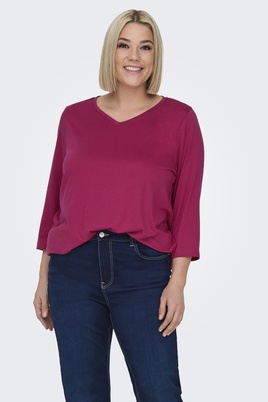ONLY shirt LINNE V hals elastiek zoo