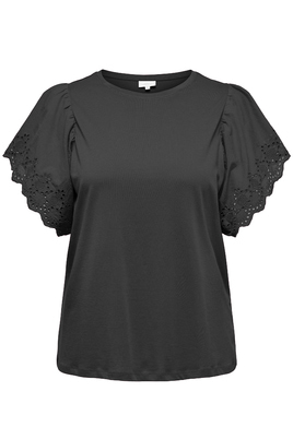 ONLY ECO shirt wijde opengewerkte mo