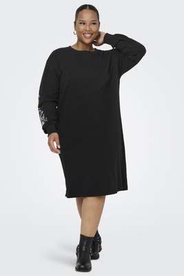 ONLY midi jurk borduur