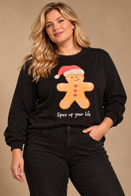ONLY eco sweater Christmas lange mou