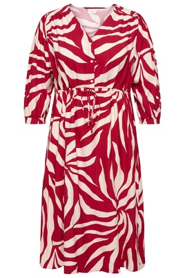 ONLY jurk 3/4 mouw v-hals print