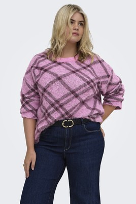 ONLY eco trui Argyle brei patroon