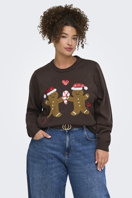 ONLY trui Christmas ronde hals