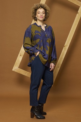 ZHENZI blouse lange mouw