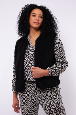 Exxcellent gilet in teddy stof