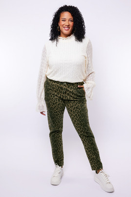 Exxcellent broek Liora animal print