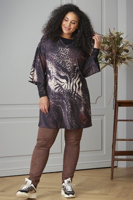 ZHENZI tuniek AINSLEY animal print