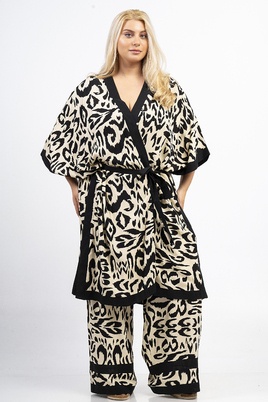 Curviss kimono animal print