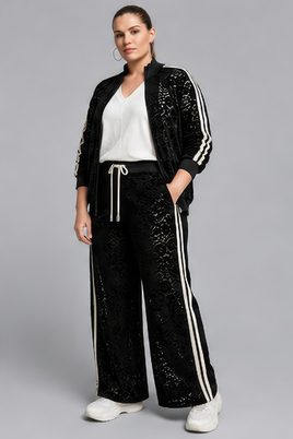 Mat fashion broek kant sportbies