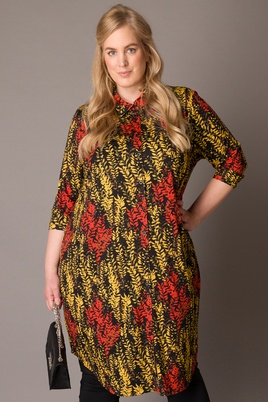 COLLETTA jurk print blouse look