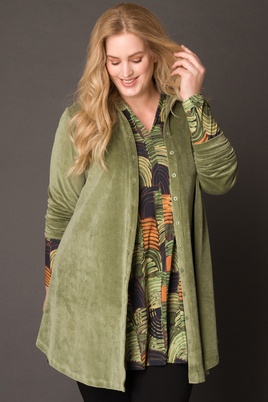 COLLETTA blouse glans rib
