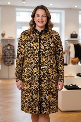 Colletta jurk combi kraag