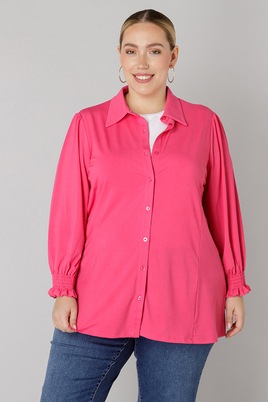 COLLETTA blouse ruche mouw