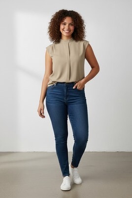 YESTA blouse Berly satijn