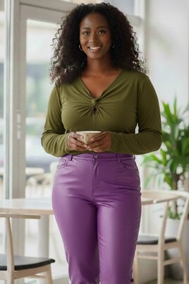 Yesta shirt Wisal draaiknoop