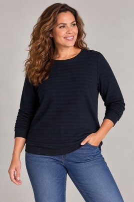 Yest Curve sweater Fuchsia Essential