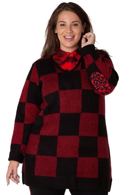 Trui Bette ruit Yesta 86CM