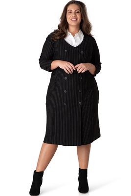 Jurk Yesta krijtstreep 110CM