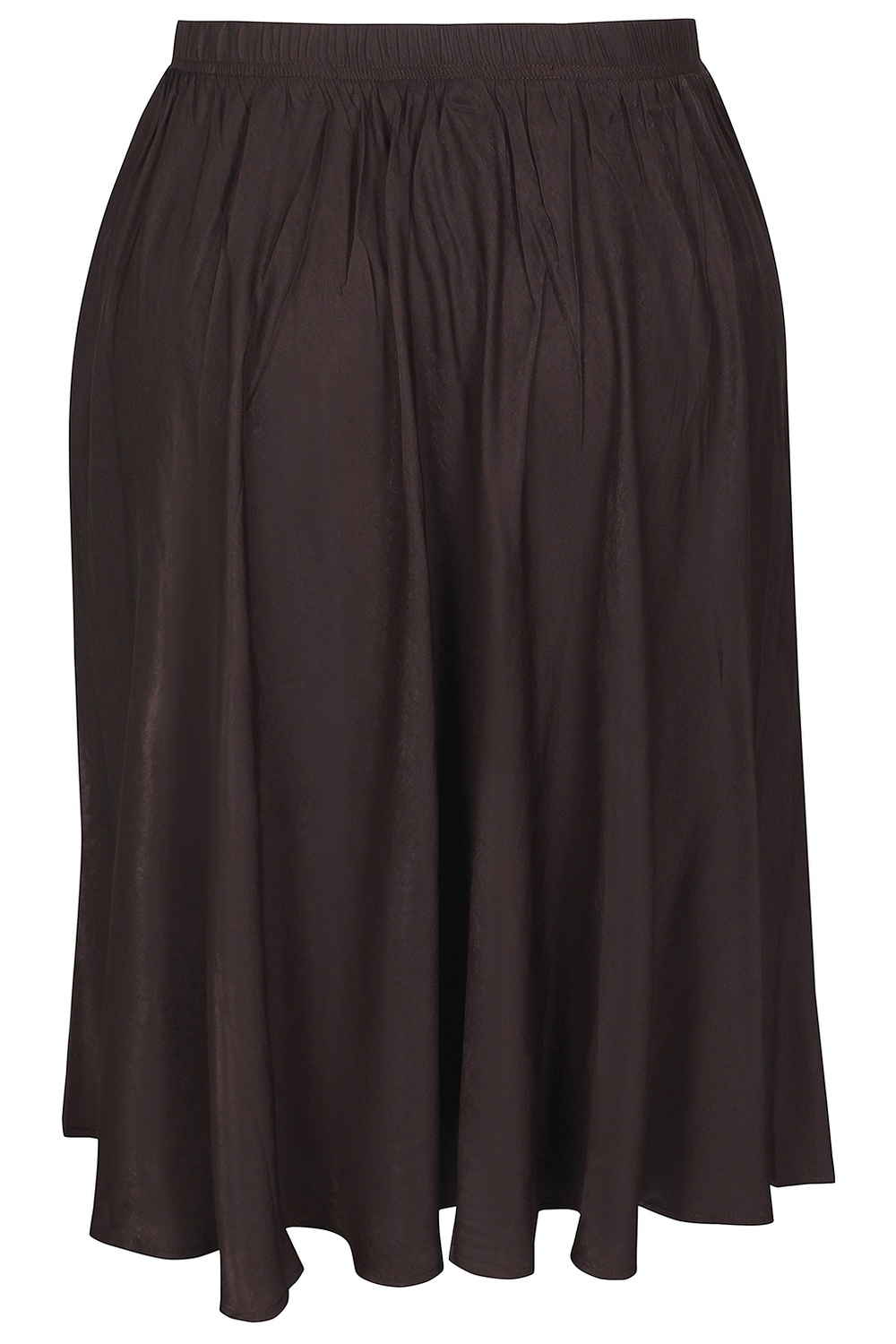 Rok glans viscose choco main image 1